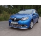 Защита переднего бампера 42 мм ТСС для Renault Sandero 2015-2021