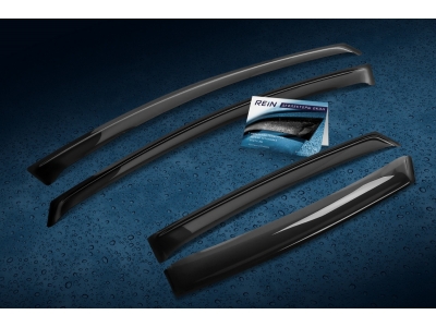 Дефлекторы окон REIN 4 штуки на внедорожник для BMW X3 F25 2010-2021