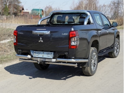 Защита кузова 76,1 мм ТСС для Mitsubishi L200 2019-2021