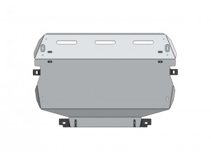 Защита картера, КПП (алюминий 4 мм) для Skoda Octavia A5 2010-2013 (V - все), Skoda Superb 2009-2015 (V - все), Skoda Yeti 2009-2018 (V - все) №21.02ABC
